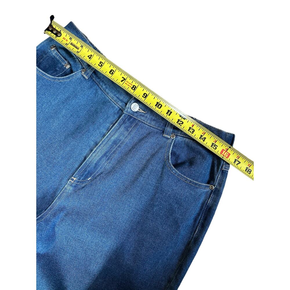 Quacker Factory Ladies Large Elastic Waist Jeans with Beaded Hearts on Leg - Picture 5 of 7